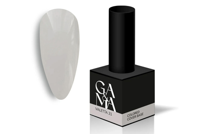 База цветная GaMa Cover base Colored №21 Valetta, светло-серая, 15 мл, Цвет: Светло-серый