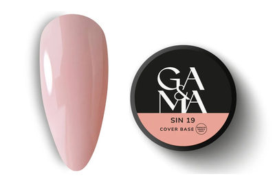 База камуфлююча GaMa Cover base №19 Sin, ніжно-нюдова, 30 мл, Колір: Нюдовий