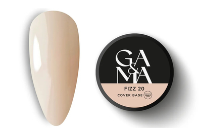 Camouflage base GaMa Cover base No. 20 Fizz, milky nude, 30 ml, Color: Beige