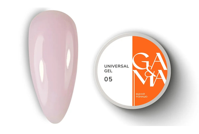 Гель универсальный GaMa Universal gel жидкий №05, нежно розовый, 15 мл