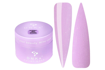Гель DNKA Builder Gel №08 Peonies лавандовый с серебряным шиммером, 30 мл