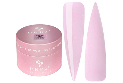 Гель DNKA Builder Gel №07 Pink Pollen розовый с серебряным шиммером, 30 мл