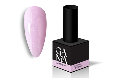 База камуфлирующая GaMa Cover base Diamond №17, розовая, 15 мл, Цвет: Розовый