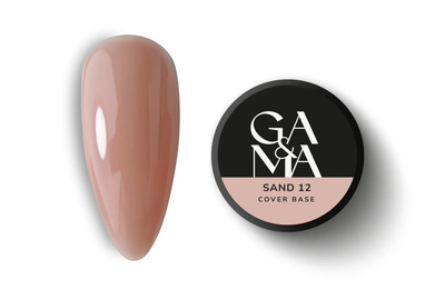 Камуфлирующая база GaMa Cover base №12 Sand, нюдовый, 30 мл, Цвет: Нюдовый