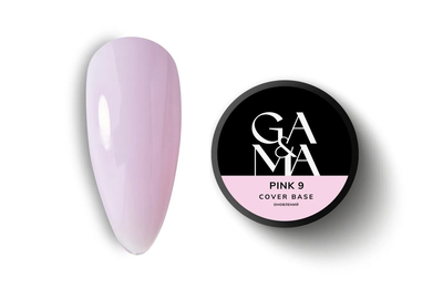 База камуфлирующая GaMa Cover base №09 Pink, розовая, 30 мл, Цвет: Розовый