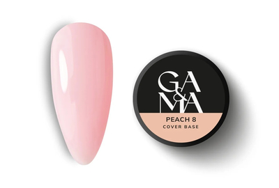 База камуфлююча GaMa Cover base №08 Peach, персикова, 30 мл, Колір: Персиковий