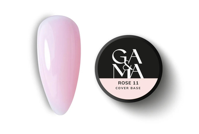 Камуфлирующая база GaMa Cover base №11 Rose, нежно-розовая, 30 мл, Цвет: Розовый
