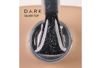 Топ DARK Silver top, прозрачный с серебристым шиммером, 10 мл