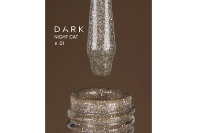 Гель-лак DARK Night Cat №01 котяче око, 10 мл