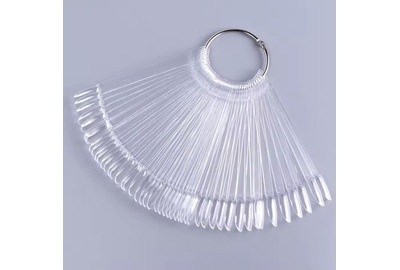 Палитра веер Нижняя овальная прозрачная 50 шт