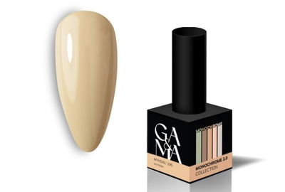 Гель-лак для ногтей GaMa Monochrome collection №195 Myhdal миндаль, 10 мл