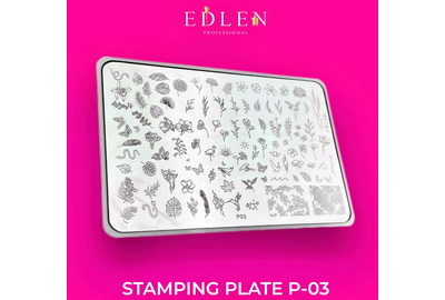 Пластина для стемпинга Edlen №3 Minimal nature