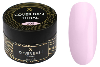 База для гель-лака FOX Tonal Cover Base №005 лилово-розовая банка, 30 мл, Цвет: Розовый