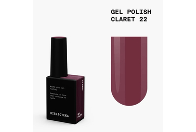 Гель-лак для ногтей BIBLIOTEKA №022 Claret, кларет, 10 мл