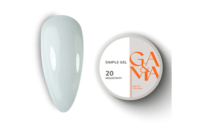 Гель GaMa Simple gel №20, молочный, 15 мл