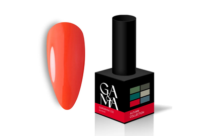 Gel nail polish GaMa Autumn collection No. 132 mountain ash, 10 ml