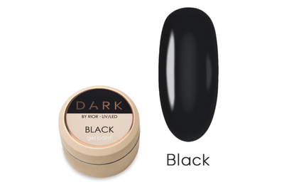 Гель-краска Dark Black gel paint черная, 5 мл