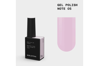 Гель-лак для ногтей BIBLIOTEKA №005 Note, розовый, 10 мл