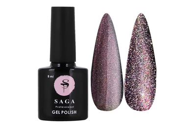 Gel polish cat eye reflective SAGA Chameleon No. 08, 10 ml