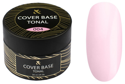База для гель-лака FOX Tonal Cover Base №004 розовая банка, 30 мл, Цвет: Розовый