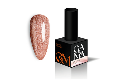 Гель-лак для ногтей Gemely Cat Color №010, кошачий глаз, бронзовый, 6 мл