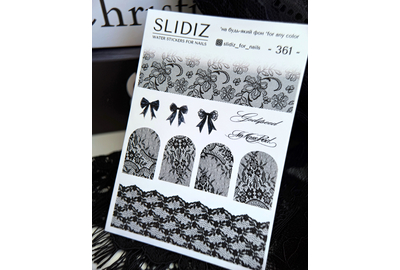 Слайдер дизайн SLIDIZ 361 черное кружево