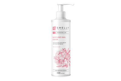 SHELLY Moisturizing Hand and Nail Cream with Collagen, Elastin and Peony Extract 500 ml
