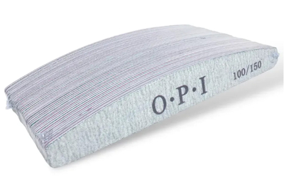 Набор пилочек для ногтей OPI 100/150 полумесяц 25 шт.