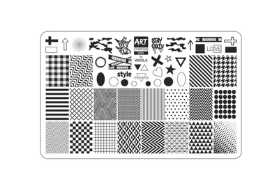 Пластина для стемпинга Art Stamping 002