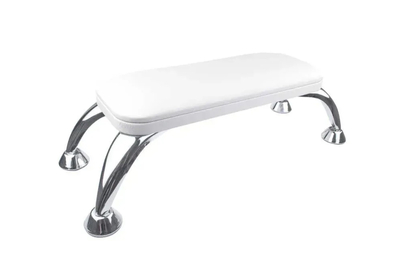 Подлокотник на хромированных ножках White белый