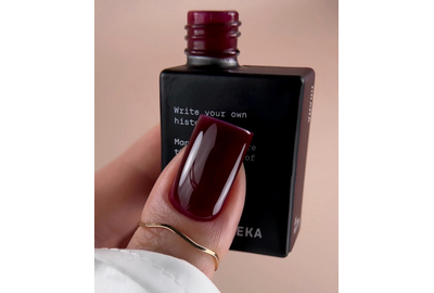 Гель-лак для ногтей BIBLIOTEKA №027 Drama, бордо, 10 мл