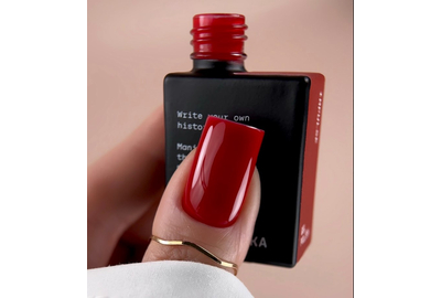 Гель-лак для ногтей BIBLIOTEKA №028 Impulse, алый, 10 мл