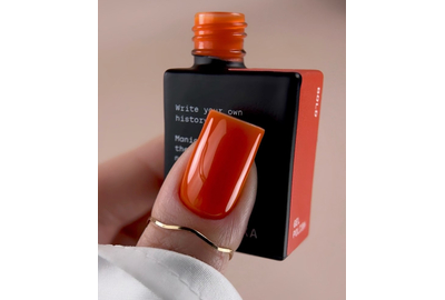 Гель-лак для ногтей BIBLIOTEKA №030 Bold, оранжевый, 10 мл