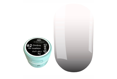 Гель-краска для омбре Global 02, черная, 8 мл