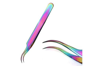 Пинцет Lilly изогнутый хамелеон