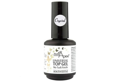 Универсальный топ-гель Universal top gel Crystal NailApex без УФ без липкого слоя 15 мл