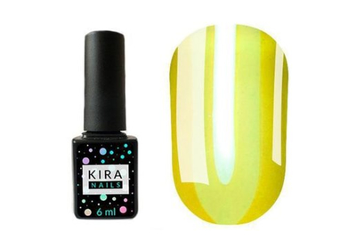 Гель-лак Kira Nails Vitrage №V03 желто-зеленый витражный, 6 мл, Цвет: Зеленый