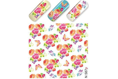 Slider design for nails N 587