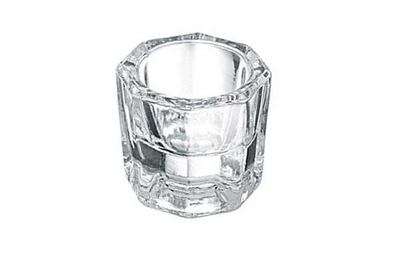 Стаканчик рюмка для мономера YRE стеклянная без крышки.