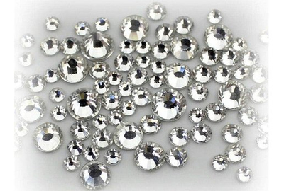 Набор страз Swarovski белые разных размеров