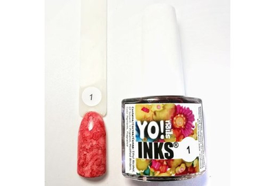 Чернила Yo nails 1 цвет красный 5 мл