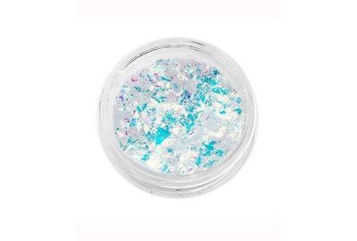 Komilfo диско дизайн № 023 пластівці прозорі голограма рожевий перелив 1 г, Колір: Рожевий