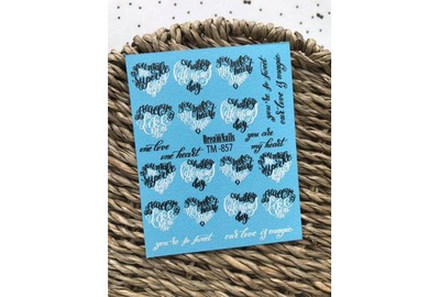 Slider design for nails TM 857