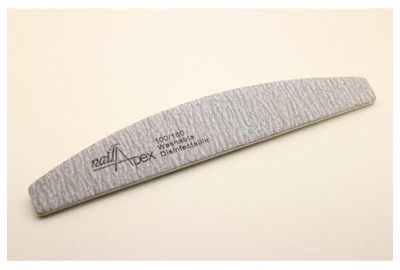 Пилка NailApex 100/180 полумесяц