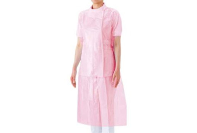 Фартух Panni Mlada одноразовий поліетиленовий 100 шт / уп рожевий