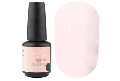 Камуфлирующая база NailApex Opal 10 полупрозрачная молочная с розовым шимером 15 мл