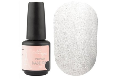 Камуфлирующая база NailApex Opal 8 полупрозрачная молочная с шимером 15 мл