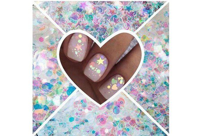 Паетки фигурные хамелеон Бриллиант 001