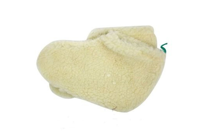 Носки для парафинотерапии из искусственного меха белые