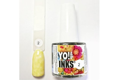 Чернила Yo nails 2 цвет желтый 5 мл